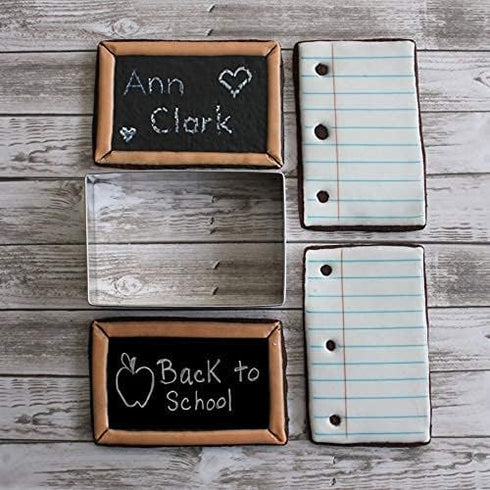Ann Clark Cookie Cutters Back to School and Teacher Appreciation Cookie Cutters 5-Pc. Set Made in USA, Apple, Pencil, Crayon, Scissors, Paper...