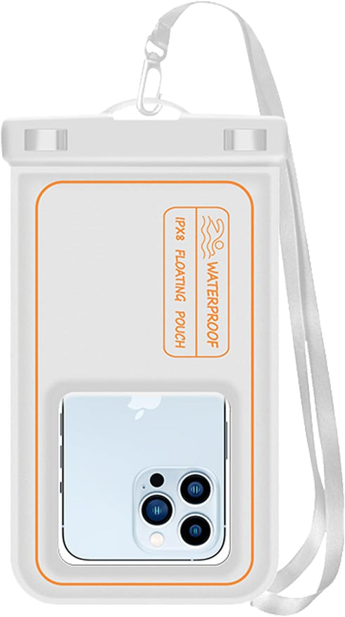 Floating Waterproof Phone Pouch IPX8 Waterproof Phone Case for iPhone 15 Pro Max 14 Plus 13 12 11 XR XS SE Galaxy S24 S23 S22 FE Up to 7.2'', Wate...