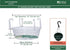 Curtis Wagner Plastics Hanging Basket Drip Pan, Clear, 12 Inch...