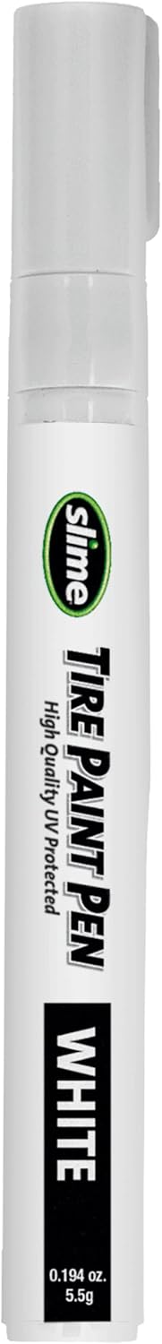 Slime 20477 Tire Paint Pen, White, UV Protected, works on tubes and tires...