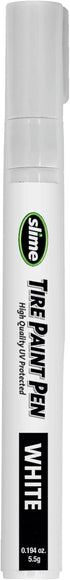 Slime 20477 Tire Paint Pen, White, UV Protected, works on tubes and tires...