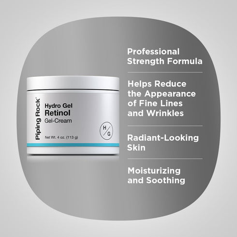 Piping Rock Retinol Cream for Face 4 oz | Hydro Gel Moisturizer | Skincare...