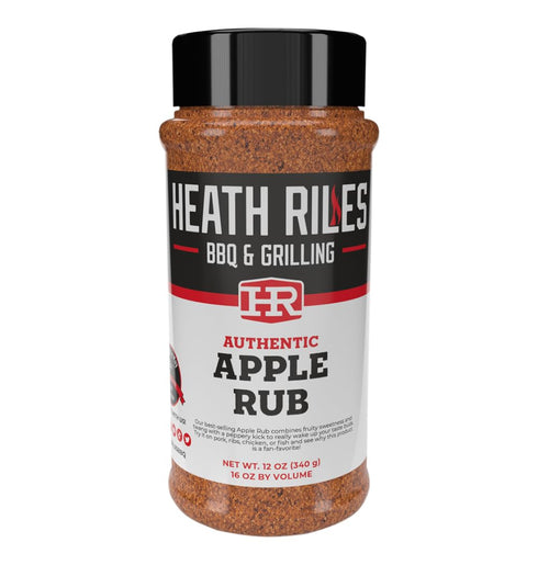 Heath Riles BBQ Rub - Apple BBQ Seasoning Rub, Champion Pitmaster Recipe, Legendary BBQ Rubs For Smoking & Grilling, 70+ BBQ Championships, 12 oz....
