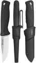Ganzo G807-BK Fixed Blade Knife 9CR14 Stainless Steel Blade Ergonomic Anti-Slip Handle Camping Hunting Fishing Outdoor EDC Knife with PP Scabbard ...