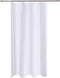 N&Y HOME Fabric Shower Curtain Liner 40 x 72 inches Bath Stall Size, Hotel Quality, Washable, Water Repellent, White Spa Bathroom Curtains with Gr...