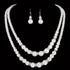 Unicra 1920s Gatsby Pearl Jewelry Set Vintage Crystal Bride Necklace Earrings Set Silver Pearl Multilayer Bridal Necklace Jewelry Accessories for ...