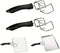 (2-PCs) Air Fryer Convection Toaster Oven Tray Extractor,Grills Extractor,Grills Clip,Scald Resistant Clip,Durable Handle Tool, Oven Tray Handle, ...