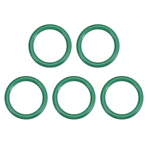 uxcell Fluorine Rubber O-Rings, 25mm OD 20.2mm ID 2.4mm Width FKM Seal Gasket for Machinery Plumbing, Green, Pack of 5...