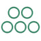 uxcell Fluorine Rubber O-Rings, 25mm OD 20.2mm ID 2.4mm Width FKM Seal Gasket for Machinery Plumbing, Green, Pack of 5...