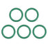 uxcell Fluorine Rubber O-Rings, 25mm OD 20.2mm ID 2.4mm Width FKM Seal Gasket for Machinery Plumbing, Green, Pack of 5...