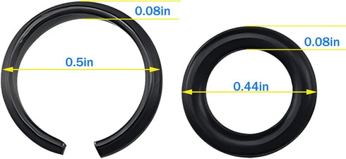 1/2"" Impact Wrench Socket Retainer Rings Clip with O-Ring,Fits Replacement Impact Wrench Tool Parts and Accessories,O-ring Square Drive Socket Re...