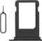 Black Single SIM Card Slot Tray Replacement for iPhone SE 2nd Generation 2020 Card Holder Adapter Single SIM Version with SIM Ejector for SE 2020 ...
