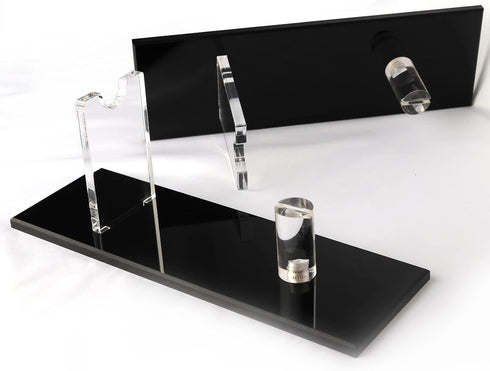 WANLIAN Knife Display Stand Knife Holder Fixed Blade Knife Collection Display Stand Holder Display Single Knife for Home Decor (Black)...