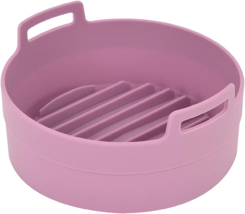 jNE Premium Air Fryer Silicone Pot, Bowl, Basket | Food Safe Air Fryers Oven Accessories | Easy to Clean | Replacement of Parchment Liners | 6.3 i...