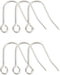 6pcs 20G Small Pure Titanium Earring Fish Hooks DIY Earrings Findings for Jewelry Making, Hypoallergenic Earring Hooks Making Kit for Women Men Se...