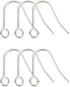 6pcs 20G Small Pure Titanium Earring Fish Hooks DIY Earrings Findings for Jewelry Making, Hypoallergenic Earring Hooks Making Kit for Women Men Se...