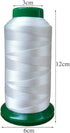 Polyester Thread Heavy Duty Bonded UV Resistant High Strength Outdoor Thread #69 T70 Size 210D/3Ply for Upholstery, Outdoor Market, Drapery, Leath...