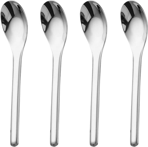Thick Heavy weight Dinner Soup Spoons,Stainless Steel Tablespoons,Chinese Silver Spoon,Heavy Duty Asian Thick Long Handle Spoons,5.9 inches,Set of...