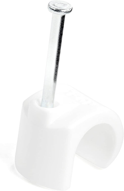 StarTech.com 100 Pack Extra Large Cable Clips with Nail - Reusable - Nail-in Clamps - Wire Holding Clips - Ethernet Cord/Cable Fasteners - Brick/D...