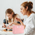 Makeup Bag for Women/Girls Cosmetic Bag with Makeup Brush Holder & Detachable Zipper Pouch Portable Travel Toiletry Bag for Gift/Birthday/Valentin...