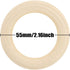 20PCS Natural Wood Rings for Crafts, Macrame Rings for DIY, Wooden Rings Without Paint, Pendant Connectors 55mm/2.2inch...