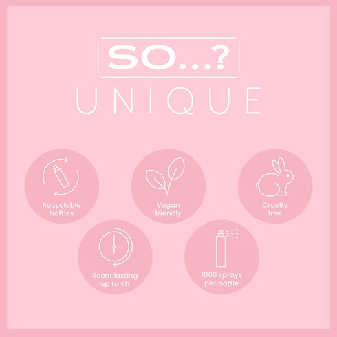 So…?...? Unique Coral Daisy Body Mist - Perfume for Women - Gourmand Fruity Vanilla Perfume - Gifts for Women - Body Spray for Women - 5.1 oz...