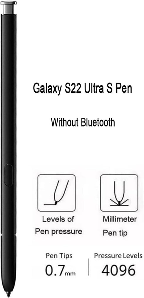 Galaxy S22 Stylus Pen Replacement for Samsung Galaxy S22 Ultra 5G Touch Stylus Pen, S22 S Pen Without Bluetooth Replacement + Tips/Nibs (White)...