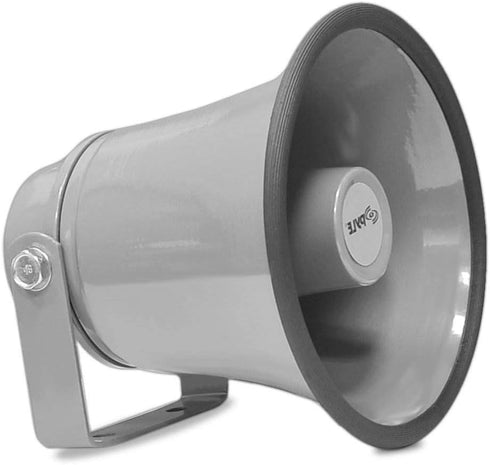 Pyle Indoor/Outdoor PA Horn Speaker - 6.3” Portable PA Speaker with 8 Ohms Impedance & 25 Watts Peak Power - Mounting Bracket & Hardware Included ...