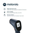 Motorola TE-94 Infrared Touchless Forehead Thermometer for Adults and Kids - Backlit Display, Memory Function, High Temp Alert - Dark Blue...