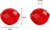 8mmPorcelain Red Rondelle for Jewelry Making 380pcs Faceted Briolette Shape Crystal Spacer Beads Assortments Supplies Accessories for Bracelet Nec...