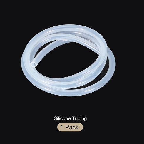 3.3ft 3/16" ID x 5/16" OD Silicone Tubing Clear 5mm x 8mm Industrial Plastic Tubing Pure Silicone Hoses for Pump Siphoning Draining Irrigation Bre...