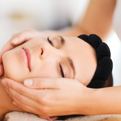 Spa Headband for Women Sponge Soft Headband for Washing Face Hairband for Women Girls Shower Makeup Skincare Non Slip Thick Hair Accessory for Fac...