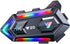Motorcycle Helmet Bluetooth Headset, Cool RGB Dazzling Lights Motorbike Helmet Speaker Double Noise Cancellation Intercom Communication Systems wi...