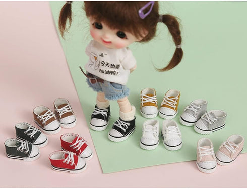 BJD Doll Shoes Casual Shoes for OB11,GSC,Molly,Holala,1/12bjd Shoes Doll Toy Accessories (Black)...