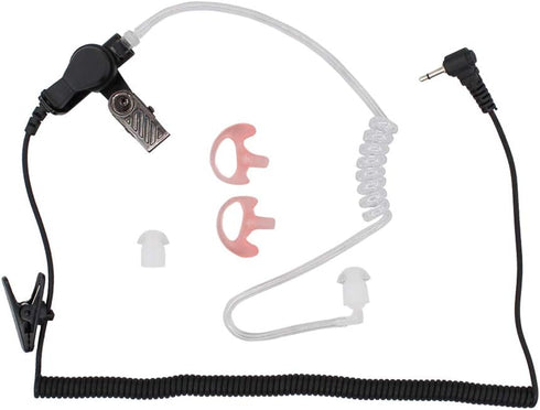 2.5mm Earpiece Headset W/Coiled Tube for Harris Police Radio XG25 XG75 P7300 for Motorola Kenwood...