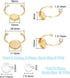 UNICRAFTALE 20 Sets 2 Sizes 2 Colors DIY Blank Dome Cuff Ring Making Kit Golden Ring Blanks Adjustable Ring Blank Base with Cabochons Stainless St...