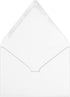 LUXPaper 4Bar A1 Contour Flap Invitation Envelopes | 3 5/8" x 5 1/8" | Bright White | 70lb. Text | 50 Qty...