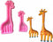 2Pcs/Set Mother & Son Giraffe Fondant Molds Animal Silicone Gum Paste Sugarcraft Paper Clay Mold Cake Decorating Tool...