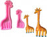 2Pcs/Set Mother & Son Giraffe Fondant Molds Animal Silicone Gum Paste Sugarcraft Paper Clay Mold Cake Decorating Tool...