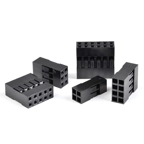 Mesee 620 Pieces Dupont Crimp Pin Connector Assortment Kit 2.54mm Pitch JST SM 1 2 3 4 5 6 Pin Single/Double Row Housing Socket Dupont Male Female...