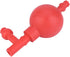 GLOGLOW Rubber Bulb, 2 Pcs Suction Bulb Laboratory Tool Red Rubber Squeeze Bulb Quantitative Ear Sucking Washing 3-Way BulbAspirating Pipettes...