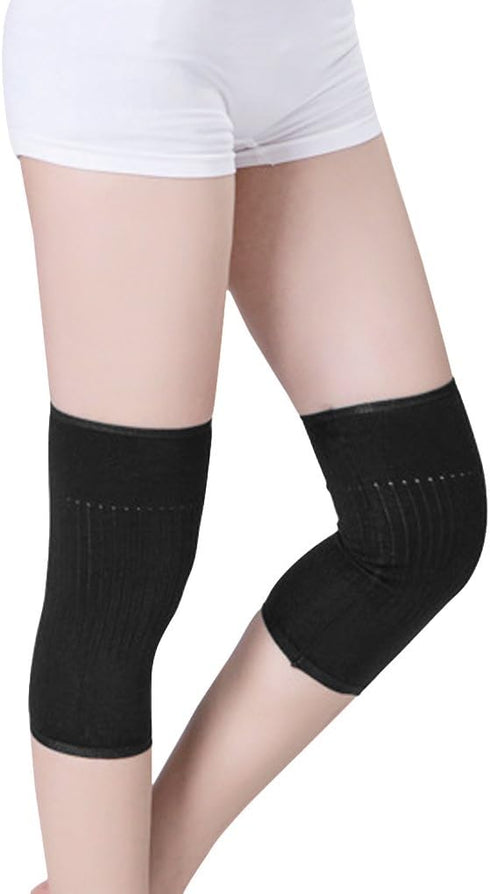 Men Women Cashmere Knee Braces Supports Leg Warmer Winter Warm Thermal Wool Cycling Ski Running Knees Brace Pad Thicken Knee Warmers Sleeve Pads 1...