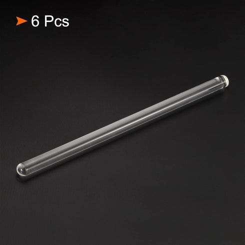 MECCANIXITY 3.3 Borosilicate Glass Stick 7.87" Length 10mm Dia Stir Rod Mixing Tools with Both Ends Round for Lab Kitchen Science 6Pcs...