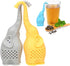 Tvoip 3Pcs Tea Infuser Cute Small Elephant Silicone Tea Strainer Coffee Loose Leaf Strainer Bag Mug Filter Diffuser Tea Accessories...