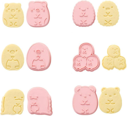 Cookie Cutter Set?6pcs Kids Cake Decoration 3D Mini Cartoon Animal Baking Tool Cookie Cutter Set...