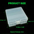 Fielect 100 x AA Battery Storage Case Holder Organizer Box Transparent...