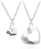 ShiQiao Spl Gift for Daughter Mom Matching Heart Pendant Jewelry Mother Daughter Necklace Mothers Day Gifts for Mom Birthday Gifts...