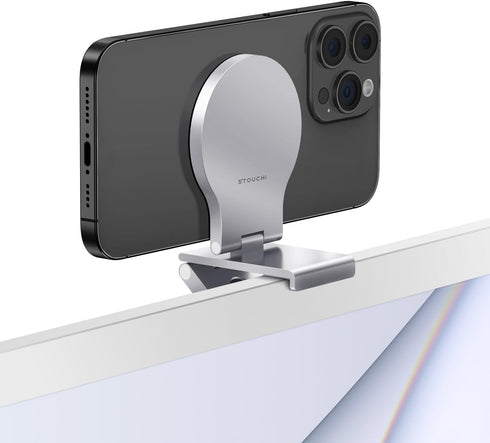 Stouchi Continuity Camera Mount for iMac, Desktop Monitor Compatible iPhone Webcam Mount with Mag-Safe...