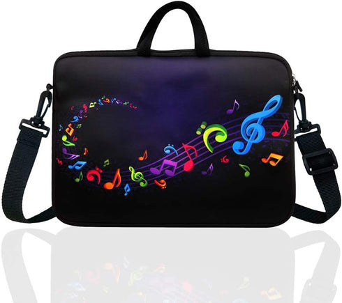 11.6-Inch to 12.5-Inch Neoprene Laptop Shoulder Messenger Bag Case Sleeve for 11 11.6 12 12.5" Inch Chromebook/Tablet/Notebook/Macbook Pro/Air (Mu...