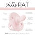 Ryan & Rose Cutie PAT Pacifier Teether (Flat, Pink)...